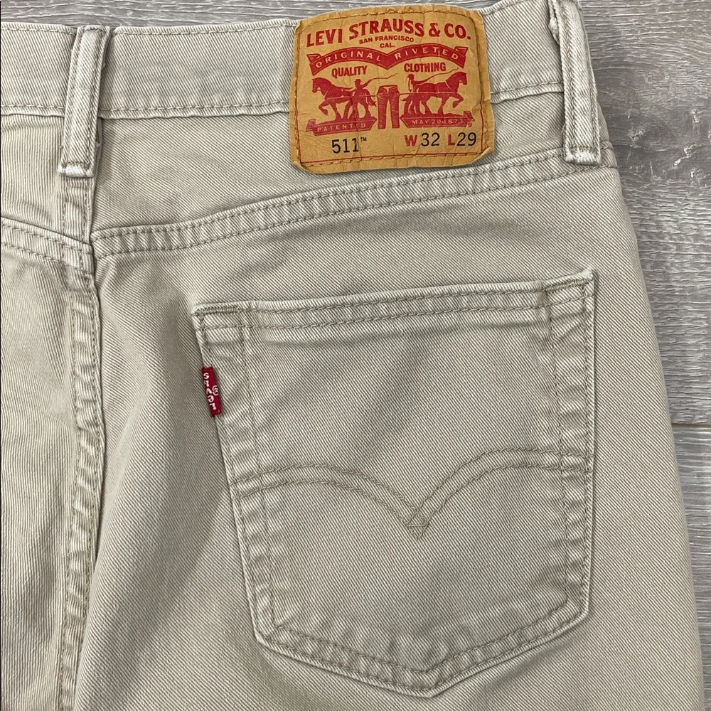 Levi’s 511 Slim Fit Khaki Denim Jeans W32 L29